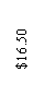 Text Box: $16.50